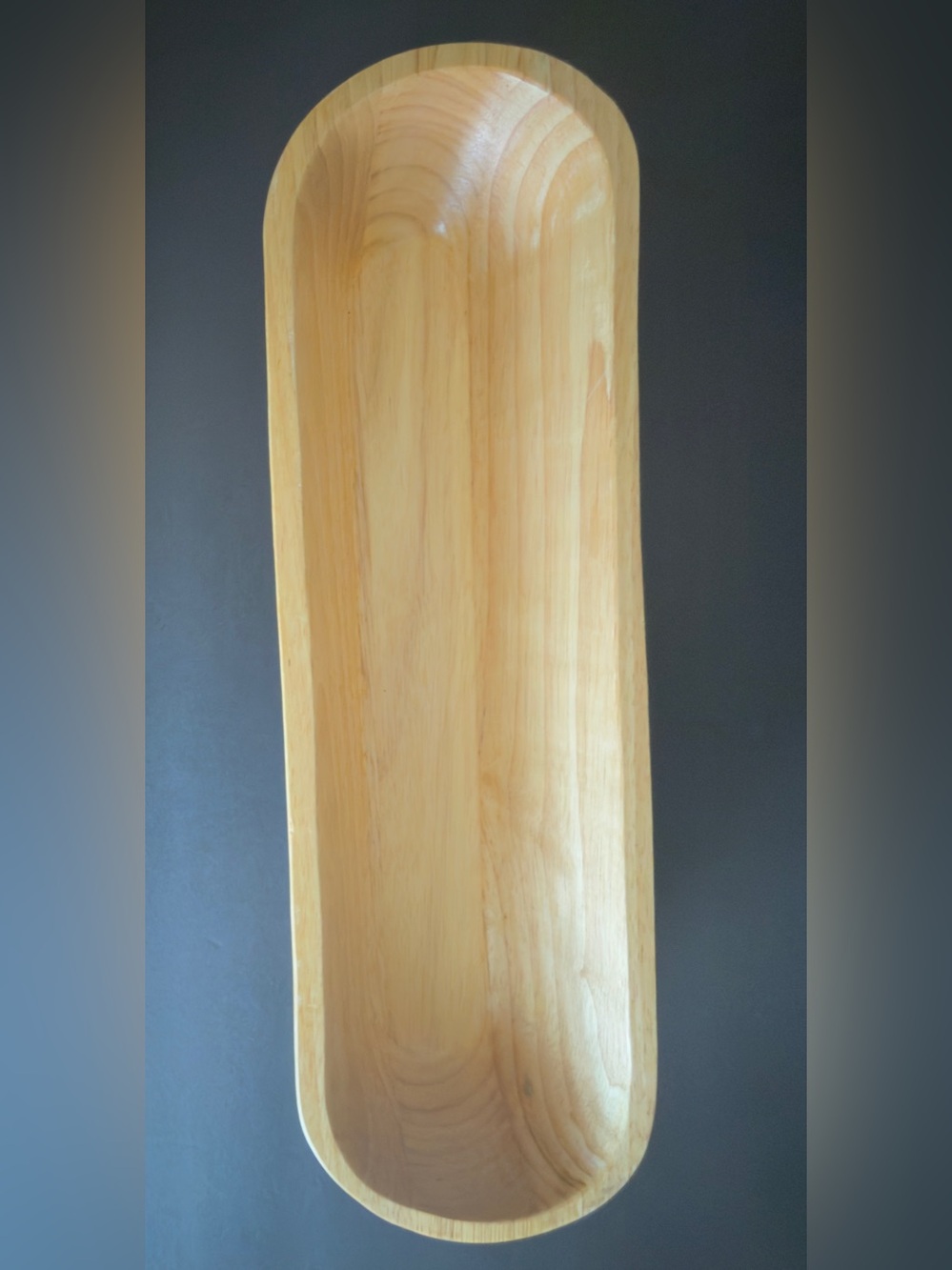 The Cellar Wood Elongated Oval Serving Tray/Platter.